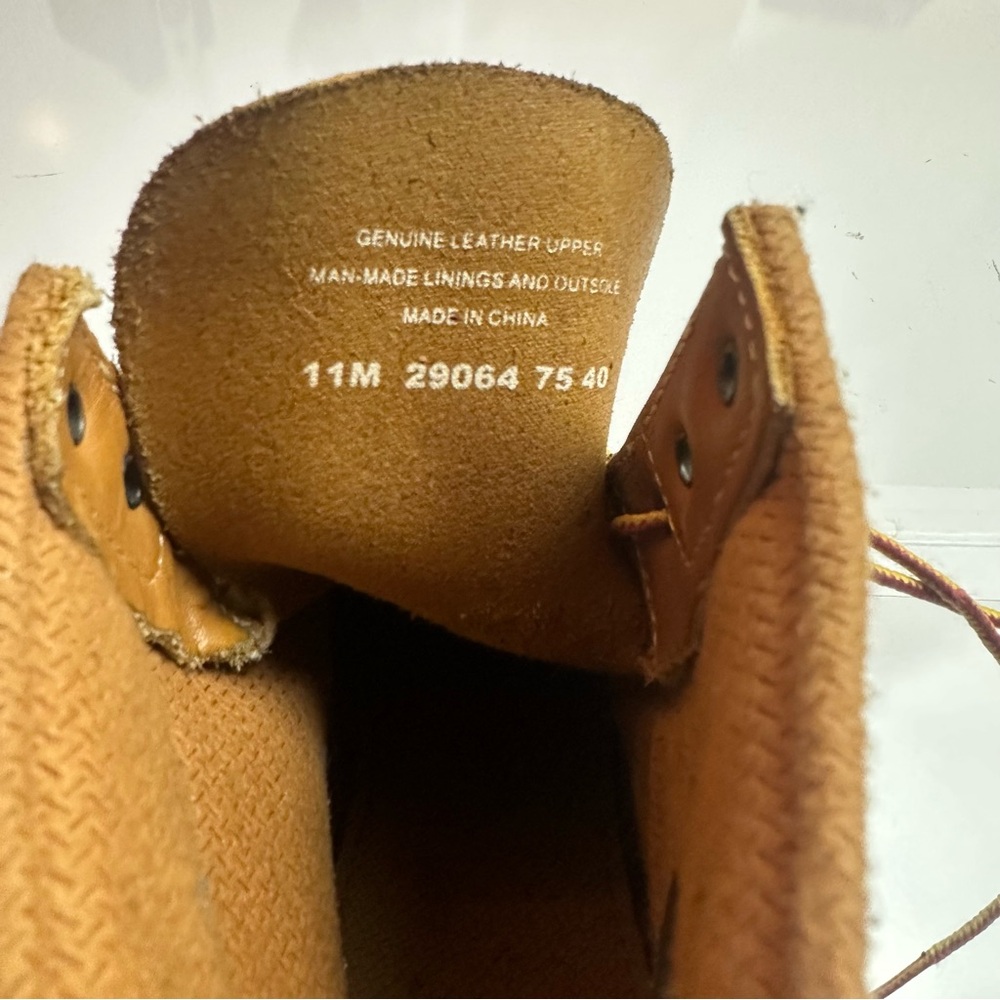 Timberland Wheat Leather Boots | Y2K Heritage Workwear Dadcore 11M - Picture 11 of 12